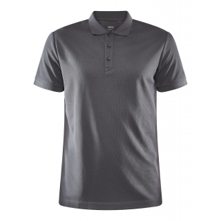 Craft Sport-Polo Core Unify (funktionelles Recyclingpolyester) granitgrau Herren